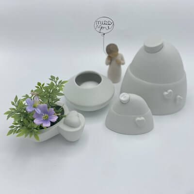 baby urn set met accessories